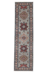  Oriental Kazak Ariana Rug 73X268 Runner
 Dark Grey/Brown Wool, Afghanistan Carpetvista