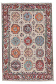 120X183 Kazak Fine Rug Oriental Dark Red/Brown (Wool, Afghanistan) Carpetvista