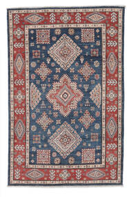 119X181 Kazak Fine Rug Oriental Dark Red/Black (Wool, Afghanistan) Carpetvista