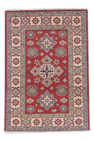  Kazak Fine Rug 81X122 Wool Dark Red/Brown Small Carpetvista
