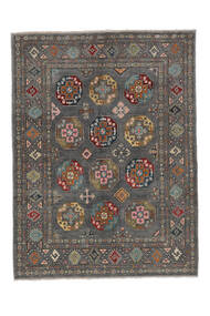  Orientalischer Kazak Fine Teppich 156X206 Schwarz/Braun Wolle, Afghanistan Carpetvista