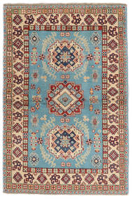 Kazak Fine Teppich 103X149 Braun/Dunkeltürkis Wolle, Afghanistan Carpetvista
