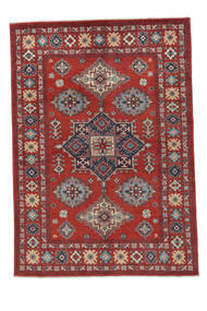 Kazak Fine Rug 147X206 Dark Red/Black Wool, Afghanistan Carpetvista