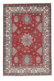 Kazak Fine Teppich 120X180 Dunkelrot/Braun Wolle, Afghanistan Carpetvista