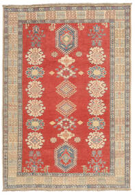 Kazak Fine Rug 183X263 Brown/Dark Red Wool, Afghanistan Carpetvista