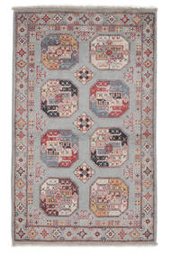  Orientalisk Kazak Fine Matta 90X144 Brun/Mörkröd Ull, Afghanistan Carpetvista