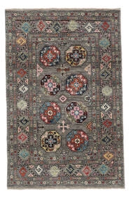  117X180 Kazak Fine Rug Brown/Black Afghanistan Carpetvista