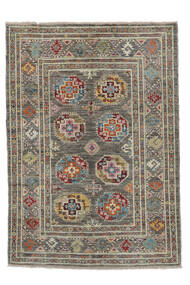  Orientalsk Kazak Fine Tæppe 123X174 Brun/Sort Uld, Afghanistan Carpetvista