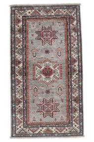 Kazak Fine Teppich 86X153 Dunkelgrau/Dunkelrot Wolle, Afghanistan Carpetvista