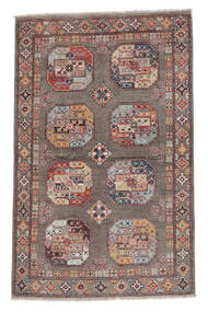 Orientalsk Kazak Fine Teppe 92X143 Brun/Mørk Rød Ull, Afghanistan Carpetvista