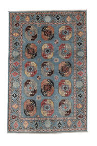 120X186 Kazak Fine Teppich Orientalischer Dunkelgrau/Dunkelblau (Wolle, Afghanistan) Carpetvista