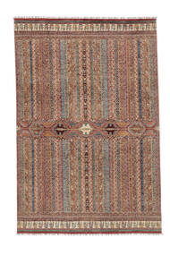 Kazak Ariana Rug 201X302 Brown/Dark Red Wool, Afghanistan Carpetvista