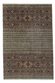 203X303 Shabargan Rug Modern Brown/Black (Wool, Afghanistan) Carpetvista