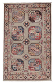 Kazak Fine Teppich 92X145 Braun/Dunkelrot Wolle, Afghanistan Carpetvista