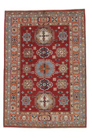  166X236 Kazak Fine Rug Dark Red/Brown Afghanistan Carpetvista