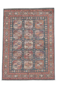  166X226 Kazak Fine Teppich Dunkelrot/Braun Afghanistan Carpetvista