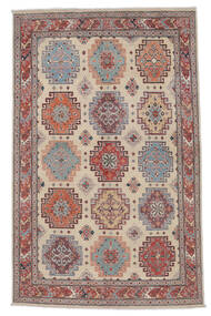 Kazak Fine Teppich 164X260 Dunkelrot/Braun Wolle, Afghanistan Carpetvista