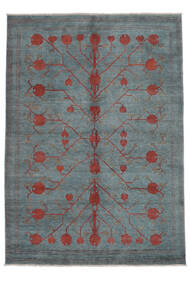  Orientalischer Kazak Fine Teppich 170X239 Dunkeltürkis/Dunkelgrau Wolle, Afghanistan Carpetvista