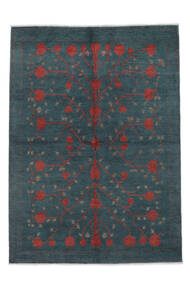  169X234 Kazak Fine Rug Black/Dark Red Afghanistan Carpetvista