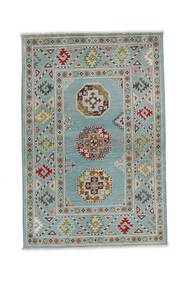 Orientalisk Kazak Fine Matta 82X124 Mörkgrön/Mörkturkos Ull, Afghanistan Carpetvista