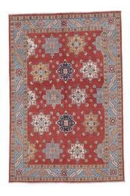  Kazak Fine Rug 164X240 Wool Dark Red/Brown Carpetvista