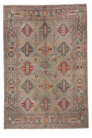 Kazak Fine Rug 168X247 Brown/Dark Red Wool, Afghanistan Carpetvista