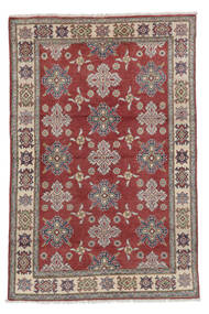 Kazak Fine Teppich 118X177 Dunkelrot/Braun Wolle, Afghanistan Carpetvista