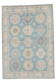  Orientalischer Kazak Fine Teppich 172X242 Grau/Beige Wolle, Afghanistan Carpetvista