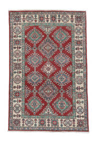 119X185 Tapete Kazak Fine Oriental Vermelho Escuro/Preto (Lã, Afeganistão) Carpetvista