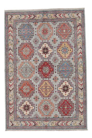  Kazak Fine Rug 161X237 Wool Dark Red/Grey Carpetvista