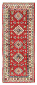  Oriental Kazak Fine Rug 81X198 Runner
 Dark Red/Brown Wool, Afghanistan Carpetvista