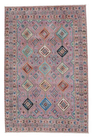205X307 Kazak Fine Rug Oriental Red/Dark Grey (Wool, Afghanistan) Carpetvista