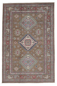 197X296 Tapete Oriental Kazak Fine Castanho/Vermelho Escuro (Lã, Afeganistão) Carpetvista