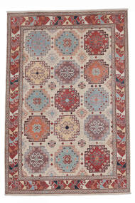 198X293 Kazak Fine Teppich Orientalischer Dunkelrot/Braun (Wolle, Afghanistan) Carpetvista