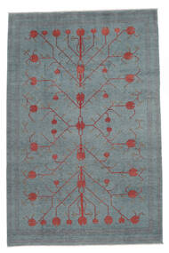 194X294 Kazak Fine Rug Oriental Dark Teal/Dark Grey (Wool, Afghanistan) Carpetvista