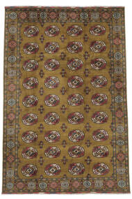  Orientalisk Kazak Fine Matta 200X307 Brun/Svart Ull, Afghanistan Carpetvista