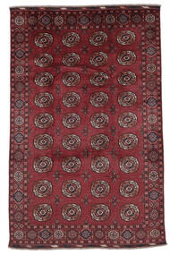  Orientalsk Kazak Fine Tæppe 196X300 Mørkerød/Sort Uld, Afghanistan Carpetvista
