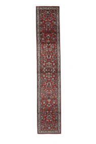  71X379 Sarough Teppich Läufer Dunkelrot/Schwarz Persien/Iran Carpetvista