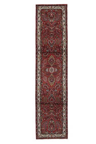  Orientalischer Mehraban Teppich 73X312 Läufer Schwarz/Dunkelrot (Wolle, Persien/Iran)