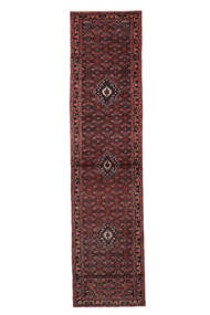  Oriental Hosseinabad Rug 76X312 Runner
 Black/Dark Red Wool, Persia/Iran Carpetvista