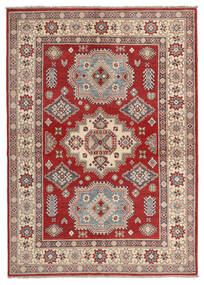 Kazak Fine Teppe 151X210 Mørk Rød/Brun Ull, Afghanistan Carpetvista