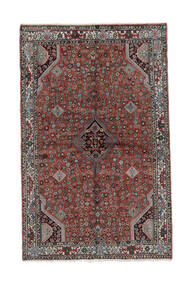  Persischer Hamadan Teppich 135X212 Dunkelrot/Schwarz (Wolle, Persien/Iran)
