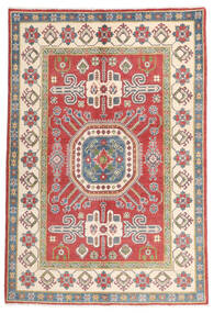 Kazak Fine Rug 147X213 Beige/Dark Red Wool, Afghanistan Carpetvista
