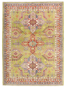 Kazak Fine Teppich 151X201 Braun/Gelb Wolle, Afghanistan Carpetvista