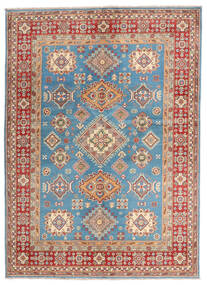  150X205 Kazak Fine Rug Brown/Dark Blue Afghanistan Carpetvista