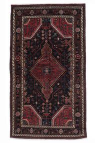 107X188 Tapis D'orient Toiserkan Noir/Rouge Foncé (Laine, Perse/Iran) Carpetvista