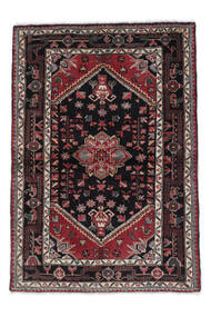 Tapete Oriental Hamadã 103X148 Preto/Vermelho Escuro (Lã, Pérsia/Irão)