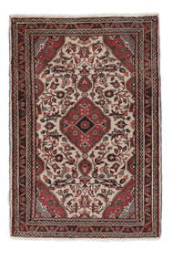  Orientalischer Lillian Teppich 82X118 Schwarz/Dunkelrot Wolle, Persien/Iran Carpetvista