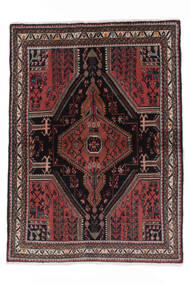  Persischer Toiserkan Teppich 105X144 Schwarz/Dunkelrot (Wolle, Persien/Iran)