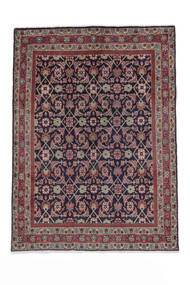  Persischer Täbriz Teppich 123X168 Schwarz/Dunkelrot Carpetvista